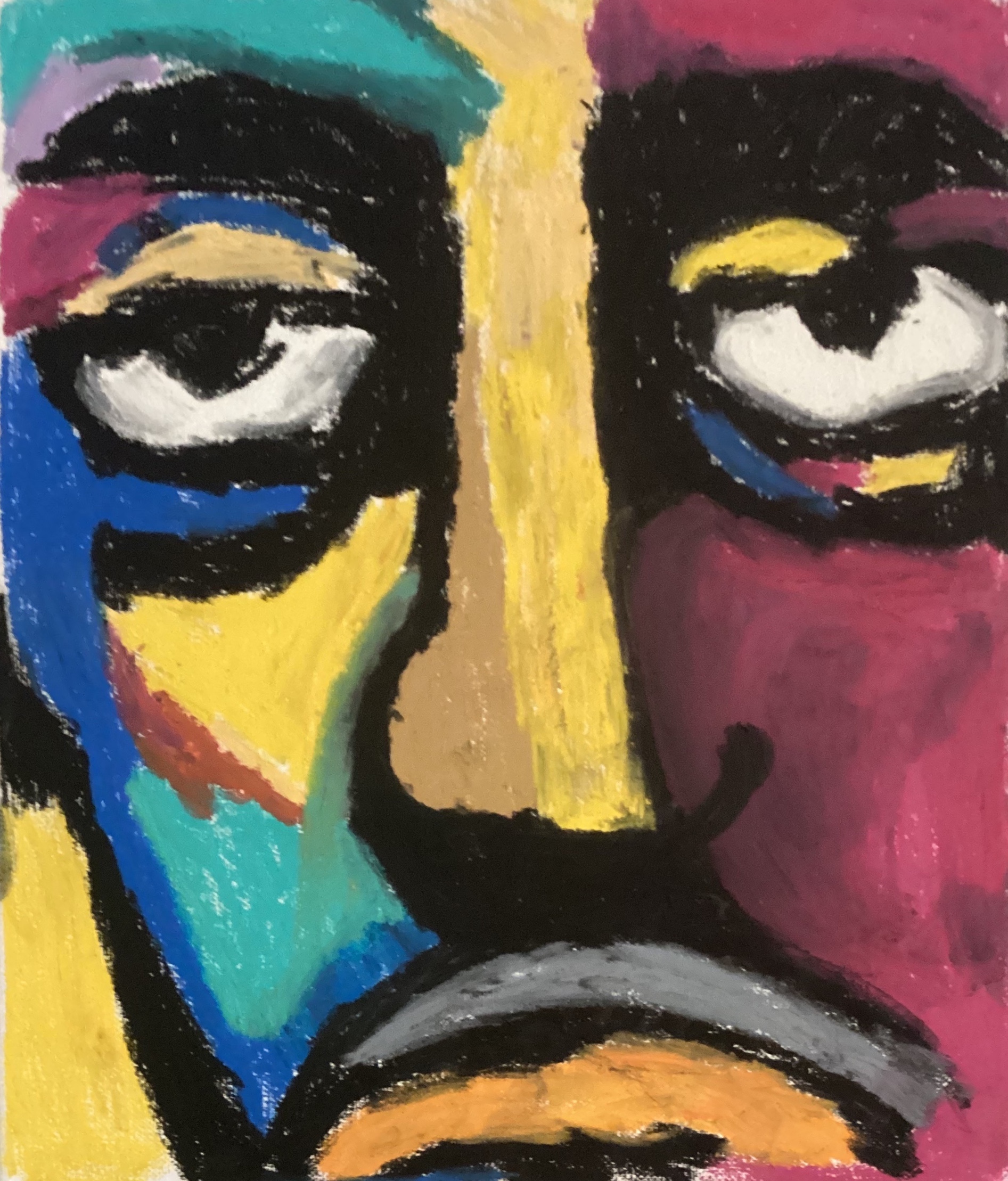 Sold original oil pastel by CRE